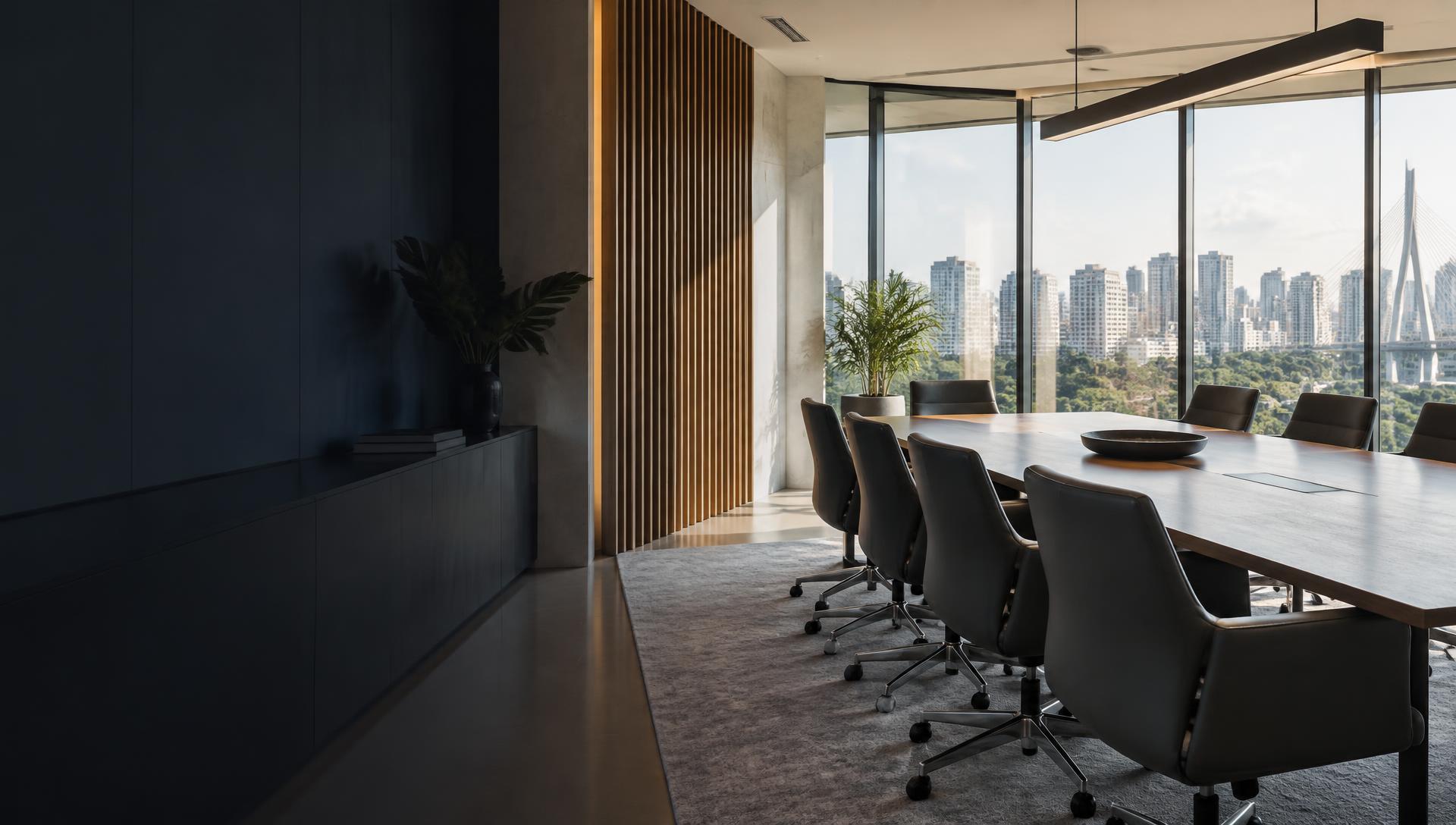 Ambiente corporativo para encontros e desenvolvimento de equipes